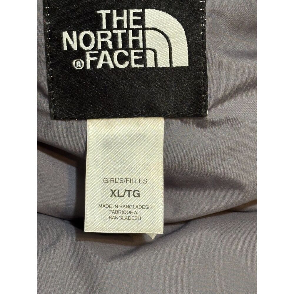 The North Face 550 Down Puffer Vest White Girls XL Youth Goose Down - Picture 3 of 12
